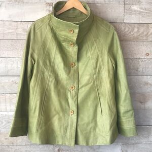 Marc A. Dolci genuine leather Jacket with white stitching